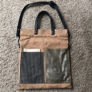 Anthropologie Kassiopea Leather Tote Bag